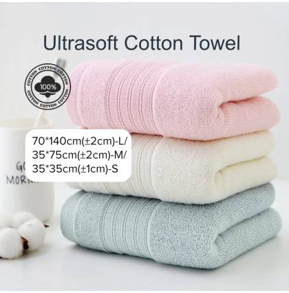 100% Cotton Premium Soft Color Bath Towel Quick Dry Highly Absorbent Towel Hotel Spa High GSM L M S Sizes