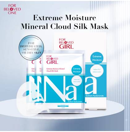 [SG Official Distributor]FOR BELOVED GIRL - Taiwan 3 Pcs/Box Extreme Moisture Mineral Cloud Silk Mask For Dull