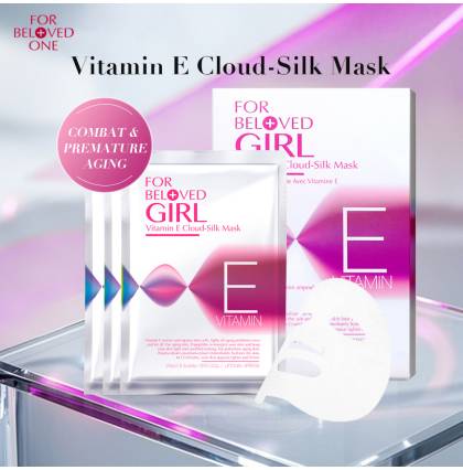 [SG Official Distributor]FOR BELOVED GIRL - Taiwan 3 Pcs/Box Vitamin E Cloud-Silk Mask For Combat & Premature Aging