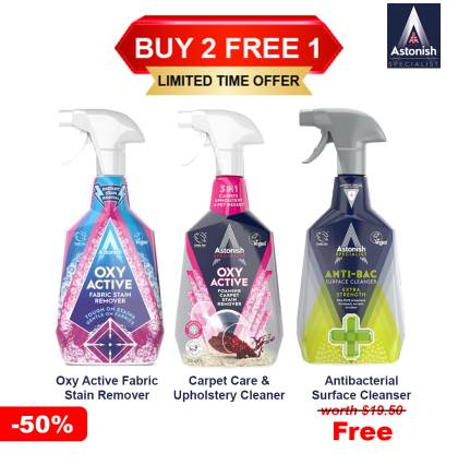 [Buy 2 Free 1][Astonish] Fabric Safe Care Set | Gentle Formula, Protects Fibers & Colours