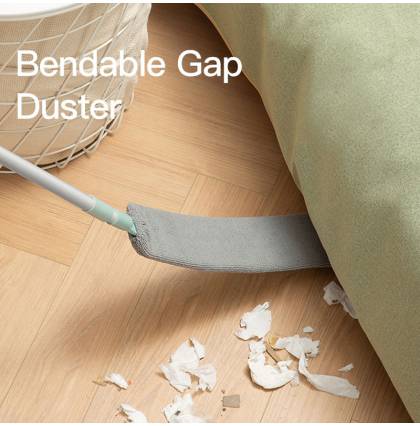 Bendable Gap Duster Telescopic Handle Broom Microfiber Head Cleaner Tool Flexible Dust Remover