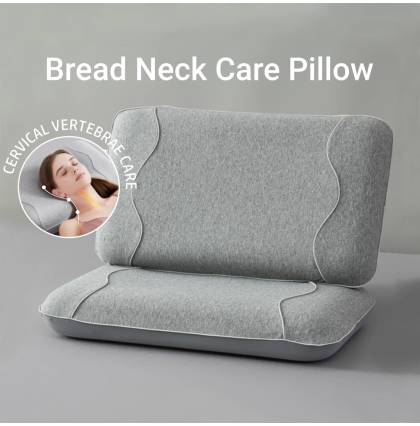 Bread Neck Care Pillow Adult Contour Ergonomic Sleep Pillow Memory Foam Neck Shoulder Support Bed Pillow 68x38cm