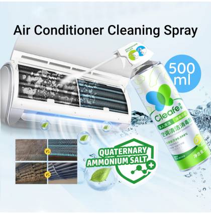 Cleafe Air Conditioner Cleaner Aircon Spray Cleaner Deep Cleaning 99.99% Antibacterial Sterilization Lemon 500ml