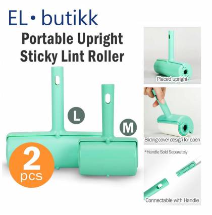 [2Pcs]Japan Condor EL.butikk Portable Upright Sticky Lint Roller Extra Sticky Adhesive Hair Remover