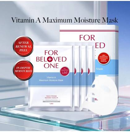 [SG Official Distributor]FOR BELOVED ONE - Taiwan 4 Pcs/Box Vitamin A Maximum Moisture Mask Hydrate