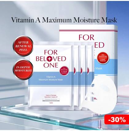 [30% Off][SG Official Distributor]FOR BELOVED ONE - Taiwan 4 Pcs/Box Vitamin A Maximum Moisture Mask Hydrate