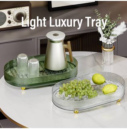 High-end Multifunctional Tray Kitchen Bathroom Multi-purpose Storage Rack Fruit Wine Bottle Tray