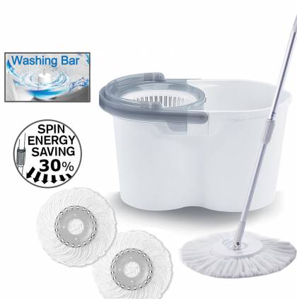 SupaMop M500 Spin Mop Set  Red Dot Design Award Spin for Washing and Dry