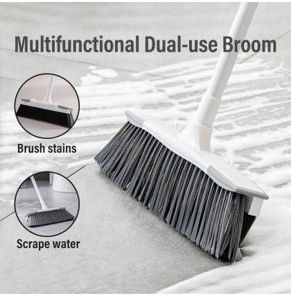 Multifunctional Dual-use Broom 2-in-1 Bathroom Sweeper Floor Mop Magic Broom Magic Wiper