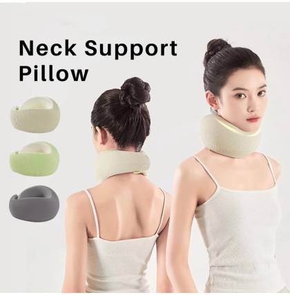 Neck Support Pillow Memory Foam 360° Full Wrap-around Support U-shaped Pillow Comfortable Freely Adjustable 3 Colour Available