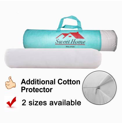 Premium Cotton Bolster With Additional Cotton Protector