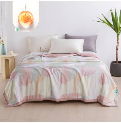 Propolis Tencel Quilt Lyocell Fibre Soft Breathable Lightweight Comforter Absorb Moisture Antibacterial Summer Quilts