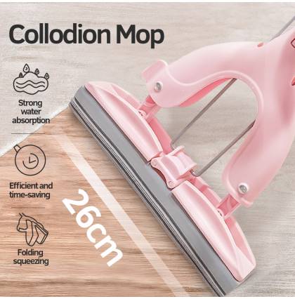 Quick Dry Pva Sponge Floor Mop Foldable Collodion Mop Strong Water Absorbent