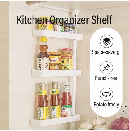 Simple Style Kitchen Storage Racks Plastic Bathroom Shelves Upright Kitchen Corner Organizer Shelf
