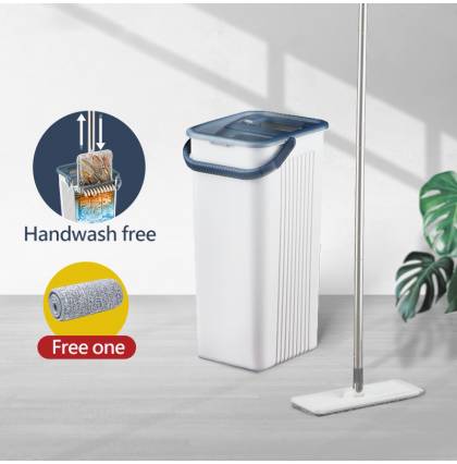 Supamop Slide Clean Double Scraper Flat Mop Set 1 Year Warranty/4 Colors Available