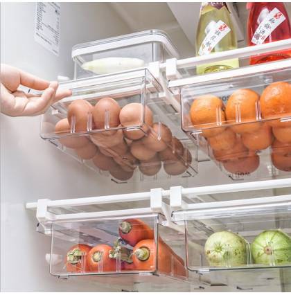 Fridge Storage Box Drawer Organizer Slide Food Vegetables