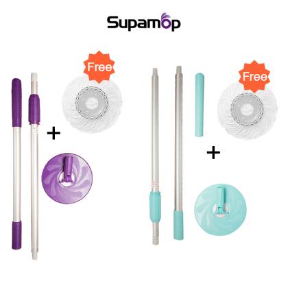 [Extra Free 1 Mop Head] SupaMop Mop pole Set (Suitable Model S220 SH350 SH350-8)