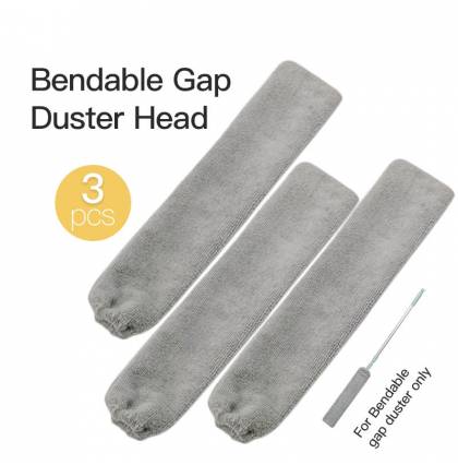 [3pcs/set] Superfine Fiber Duster Head For Bendable Gap Duster Only