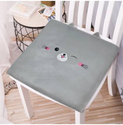 Cartoon Square Memory Foam Seat Cushion Large Size Floor Mat Customized Office Chair Cushion