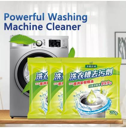 (3pcs in one pack) Farcent Tea Tree Oi Added Washing Machine Cleaner (250g x 3 bags )
