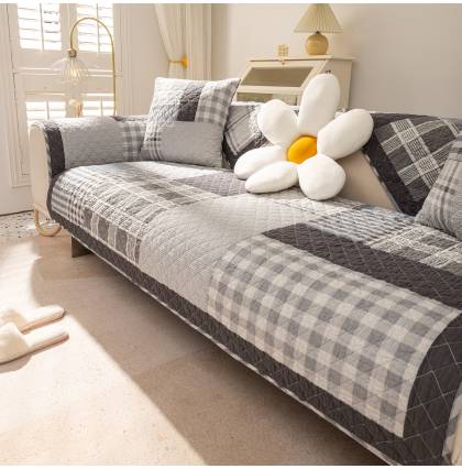Washed Cotton Sofa Cover Anti-slip Sofa Protector Good Breathable Seat Cushion 1-seater 2-seater 3-seater