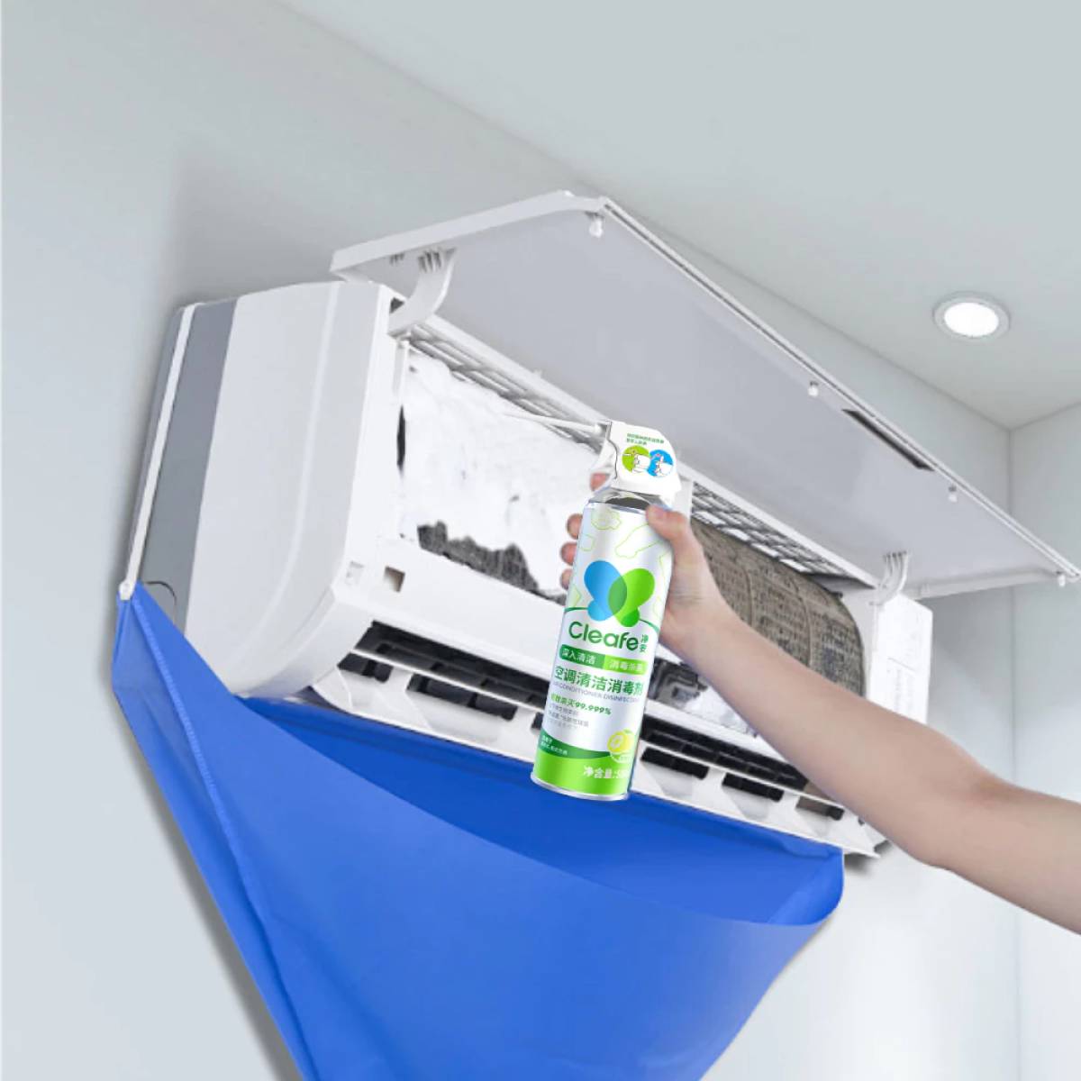 Cleafe Air Conditioner Cleaner Aircon Spray Cleaner Deep Cleaning 99.99 ...