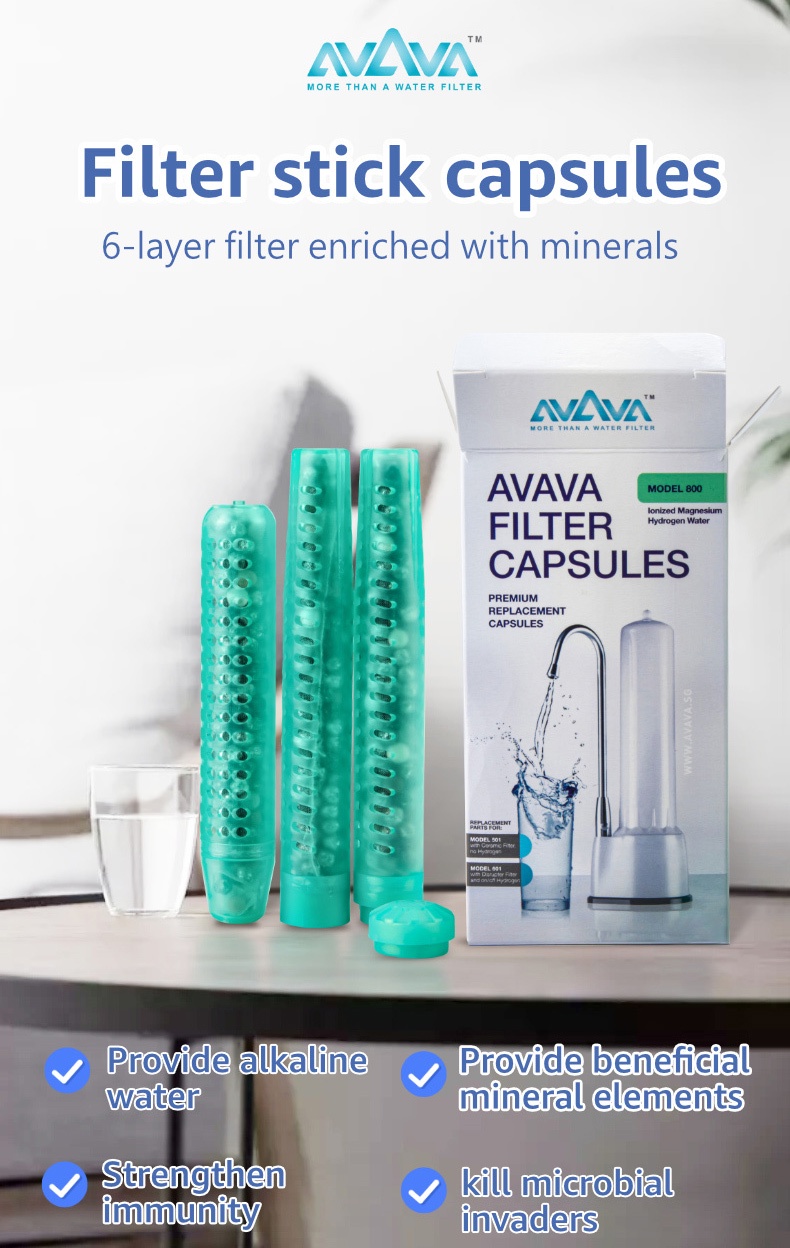 AVAVA Ionized Magnesium Hydrogen Filter Capsules Water Filtration ...