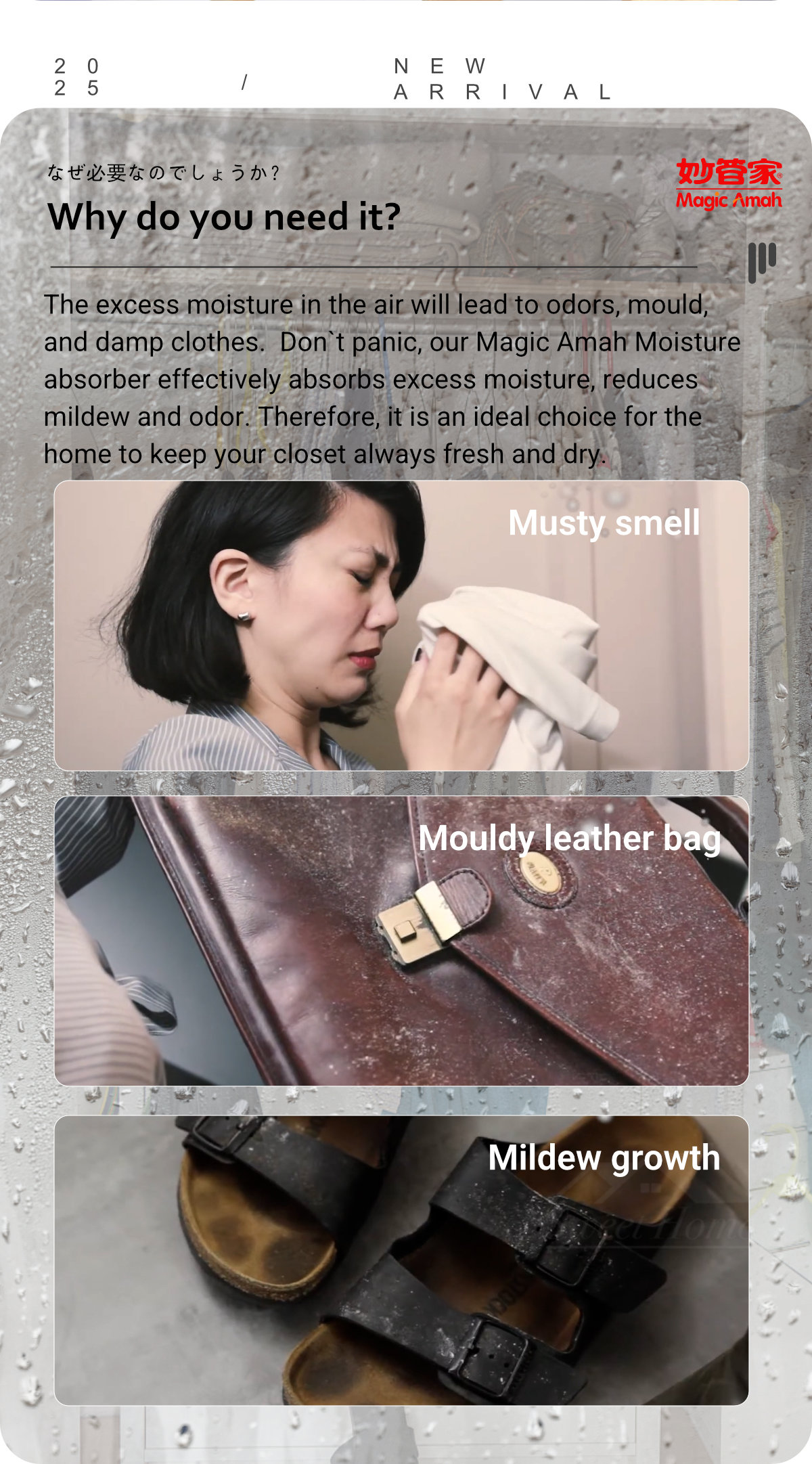 [2Pcs/Set] Magic Amah - Moisture Absorber BoxReusable Water ...